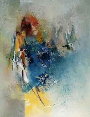 Nr. 472, Öl auf Papier auf Holz, 88x66 cm