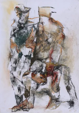 Nr. K62, Kreide auf Papier, 40x30 cm