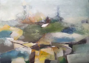 Nr. 193, Öl auf Papier (Print) auf Holz, 58x80 cm