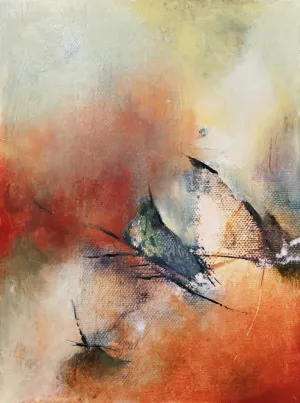 Nr. 223, Öl auf Papier 80x60 cm