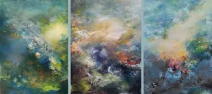 Nr. 58, Öl auf Leinwand, 70x156 cm