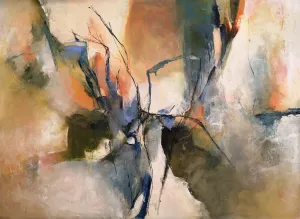 Nr. 189, Öl auf Papier (Print) auf Holz, 58x80 cm